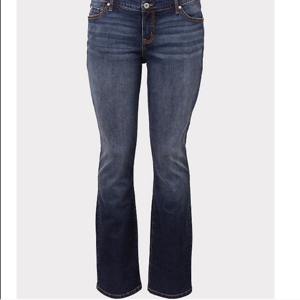 Torrid Denim Relaxed Boot - Dark Wash